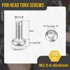 DTGN M2.5x6mm Pan Head Torx Security Screw - 150Pack -