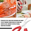 Zhehao 49 Pcs Seafood Tools Set Includes Crab Crackers, Lobster