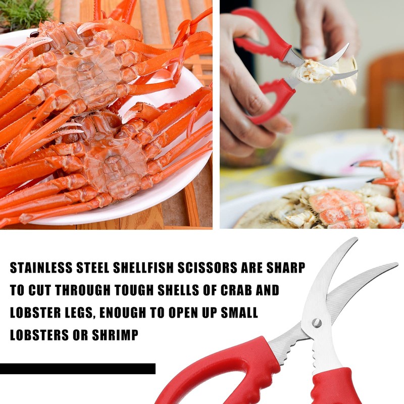 Zhehao 49 Pcs Seafood Tools Set Includes Crab Crackers, Lobster