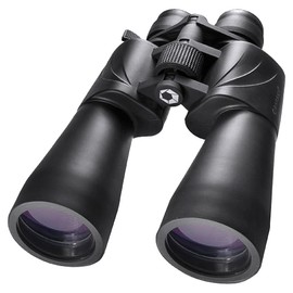 BARSKA Escape Porro 10-30x60 Zoom Binoculars (Green Lens) (AB11050) , Black