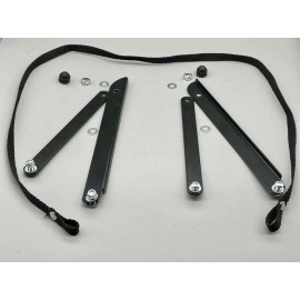 Carex Folding Hinge Bar Hardware. Rollator Parts. For Carex Steel Rolling Walker NEW