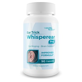Ear Trick Whisperear Pro Clear Tinnitus Relief Hearing Supplement - Our Best Ear Ringing Remedy for Ear Ringing Relief & Hearing Support - Hearing Loss Supplement Luhaka Hissing Ear Buzzing Ear Pills