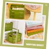 Kisangel Easter Egg Basket Folding Storage Basket Plastic Folding Baskets