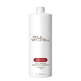 Paul Mitchell Fast Drying Sculpting Hairspray, Spray para Peinar de Secado Rápido, Fijación Flexible, Volumen y Brillo Progresivos, Para Todo Tipo de Cabello, 1 litro