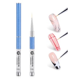 CHERIMOYA Pincel Liner Nail Art 13mm Profesional sin esfuerzo | Menos esfuerzo Más Precisión Resultados Más Elegantes, Herramienta de Diseño para Uñas de Gel y Acrílico