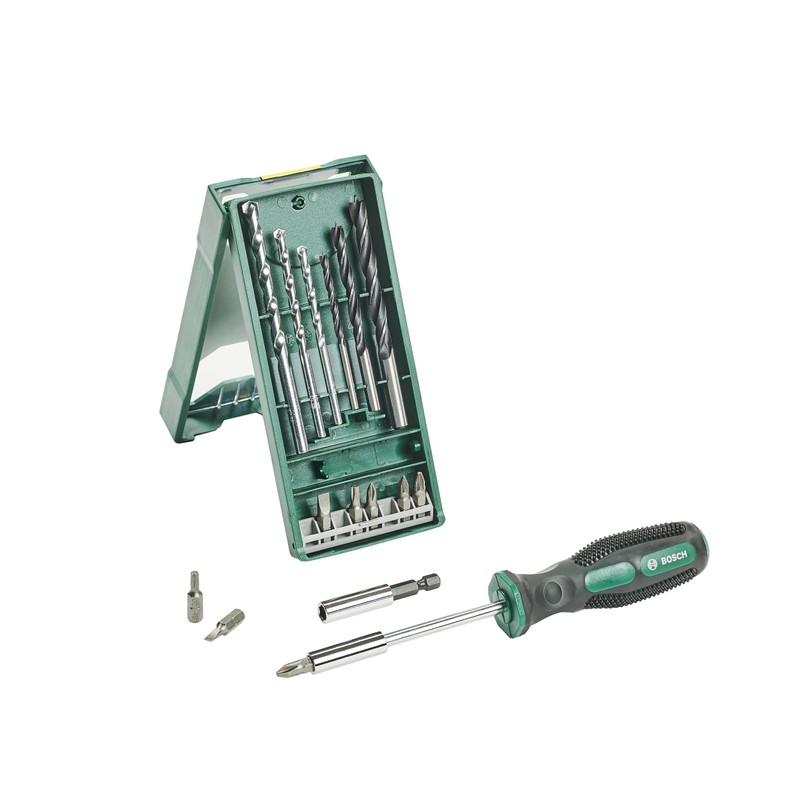 Bosch 15+1-Piece Mini X-Line Mixed Set + Screwdriver (for Wood