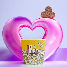 Popcorn Bucket 2.8 Litre for Delicious Popcorn at Home - Ideal for Movies and Sports Events - Easy to Use and Clean