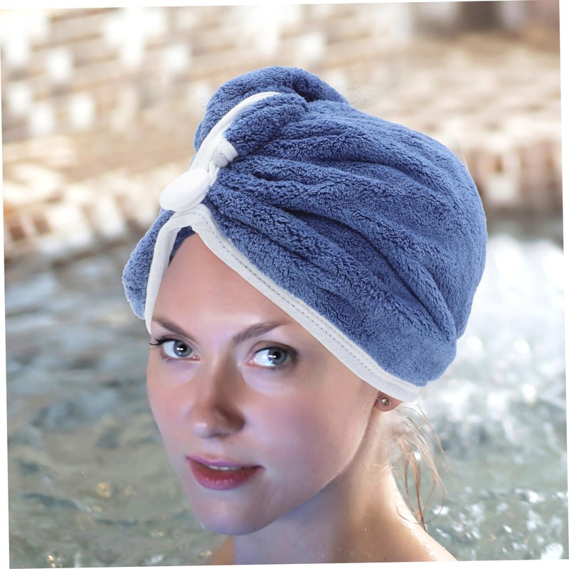 OATIPHO 2pcs Microfiber Hair Drying Towels Quick-Dry Absorbent Towel Wraps