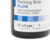 McKesson Packing Strip, Sterile, Plain, 100% Cotton, 1/2 in x