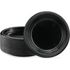Bluesky Cuisine Black Round Plastic Plates - 7" (Pack of