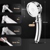 High Pressure Shower Head with Hose, 3 Jet Types, Water-Saving
