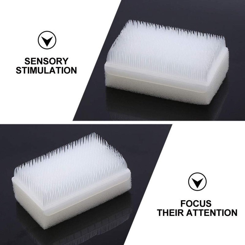DOITOOL 4pcs Autism Brush Sensory Processing Brush Foam Sensory Scrubber
