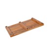 Heemab Solid Teak Bathroom Shower Mat, Anti-Slip Design, Comfortable and