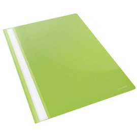 Esselte A4 plastic file with transparent front cover, 1x pack of 25 pieces, green