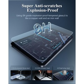 BIBIBO Matte Anti Glare Screen Protector for 2023 2024 2025 Jeep Grand Cherokee (Limited/Overland/Summit/Summit Reserve/Trailhawk) 10.1" Tempered Glass [Anti-Reflection Anti-Scratch] 2025 Grand Cherokee Accessories 10.1