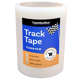 Track Day Tape - 6 inch x 100' Roll, Made in USA, Temporary Paint Protection Film for Track Days and Road Trips, Clear Self-Adhesive Film to Protect and Shield Cars from Rubber, Bugs, Dirt, and Debris