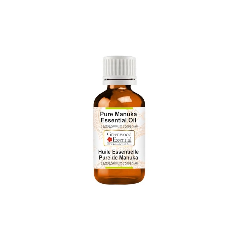 Greenwood Essential Pure Manuka Essential Oil (Leptospermum scoparium) Steam Distilled