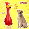 ADWYOBB Large Squeaky Dog Toys 2 Pack Screaming Chicken Dog