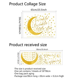 Twinkle Twinkle Little Star Gender Reveal Decal - Boy or Girl How We Wonder What You are Party Background Party Decorations Moon and Stars Boy or Girl Gender Neutral Decal (Gender Reveal Decal)