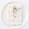 DeZerlor 30 Pack Ivory White Cheesecloth Napkins Washable Spring Mothers