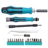 57Pcs Ratchet Screw Set Driver Bits with Socket Handle Manual