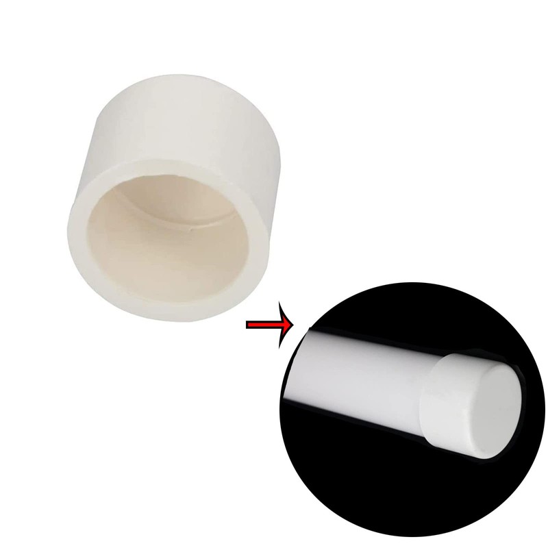 TOP-VIGOR 10cs 20mm PVC Pipe Cap Fitting, Slip Socket External
