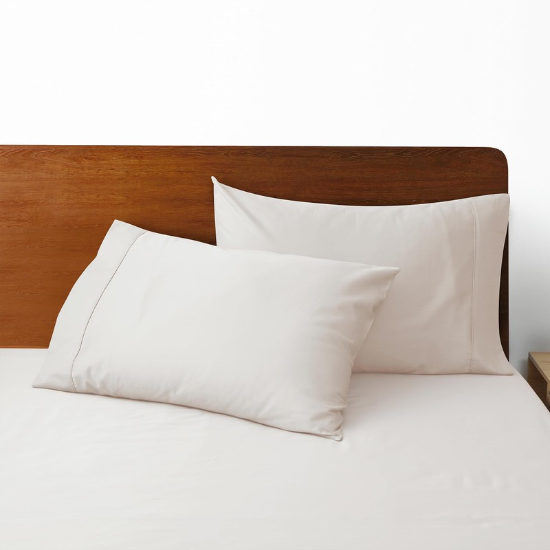 100% Egyptian Cotton Pillow Cases Set of 2, Standard Size
