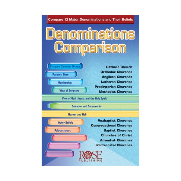 Denominations Comparison pamphlet- pkg of 5 pamphlets