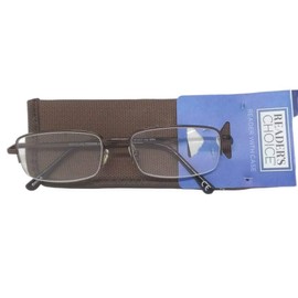 Foster Grant Hal Reading Glasses Brown 2.00