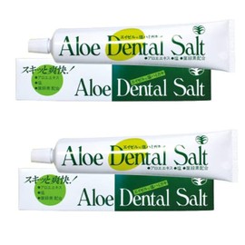 Aloe Dental Salt Fluorine-Free Toothpaste, Quick and Refreshing, Large Size, 7.6 oz (215 g), Salt, Toothpaste, Toothpaste Powder, Salt, Toothpaste, Chlorophyll, Eisel, Brush, Synthetic Surfactant,