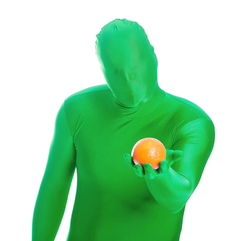 Jiuguva Jiuguva 2 Pack Green Screen Chromakey Bodysuit Gloves Hood,