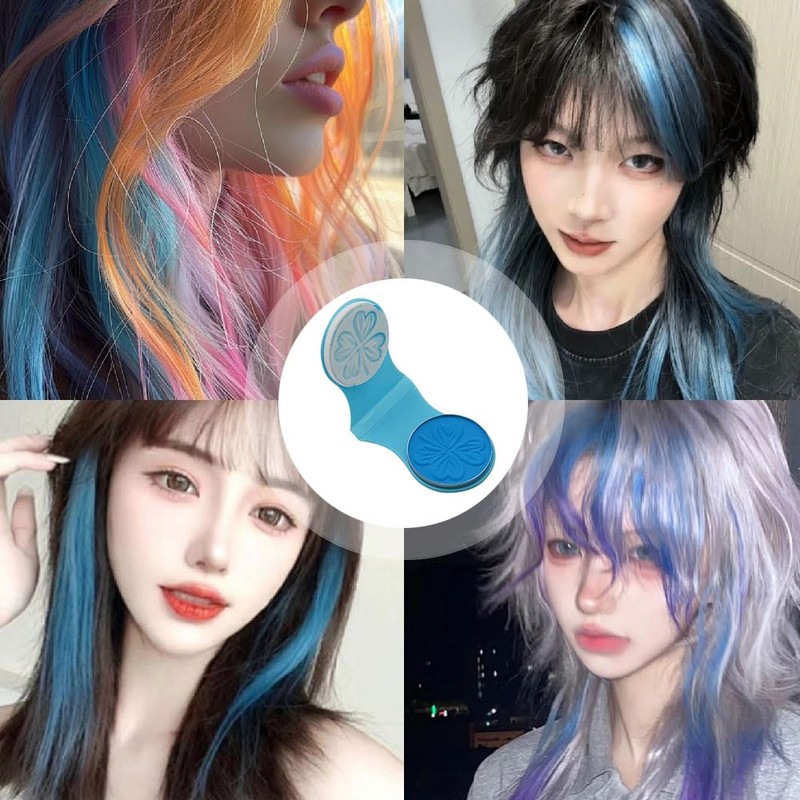12pcs DIY Disposable Puff Hair Chalk for Cosplay Party Washable