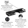 WENKO Turbo-Loc® Altarella S Shower Rail Caddy, Black, No Drilling