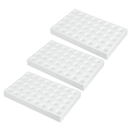 PATIKIL Vial Rack for 10ml Autosampler Vials, 3 Pack Vial Tray Holder 40-Well Stackable Test Tube Rack Vial Holder for Microcentrifuge Tubes, White