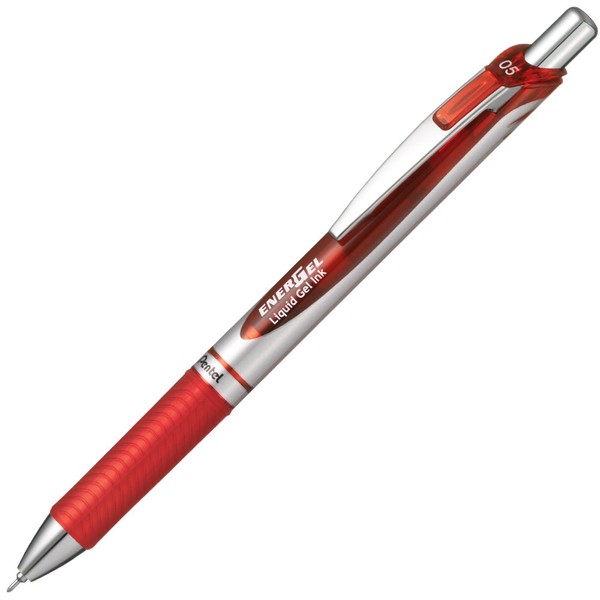 Pentel EnerGel Ink Ballpoint Pen, Red