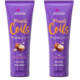 Aussie Coils Shaping Jelly 6.8 Ounce Tube (Pack of 2)