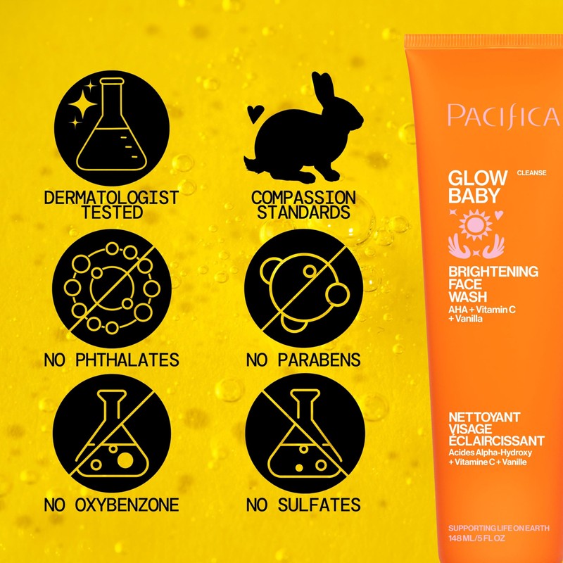 Pacifica Mini Glow Baby Brightening Facial Cleanser 1.4 oz –