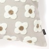Francfranc Franc Emb Flower Cushion Cover 45x45cm Gray (C-051)