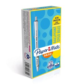 Paper Mate Inkjoy 700 Retractable Ball Pen Medium Tip - Black (Pack of 12)