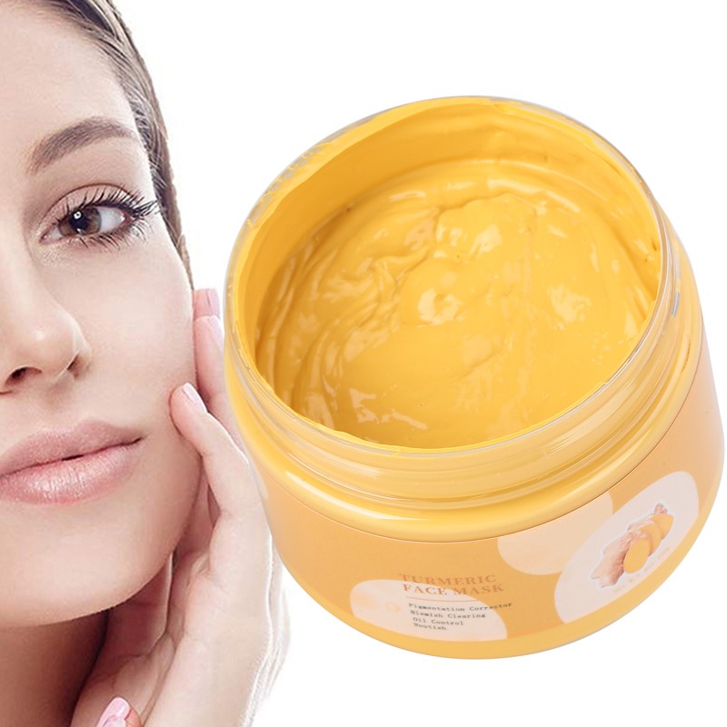 120g Turmeric Facial Mud Mask Improve Dullness Cleansing Moisturizing Mask
