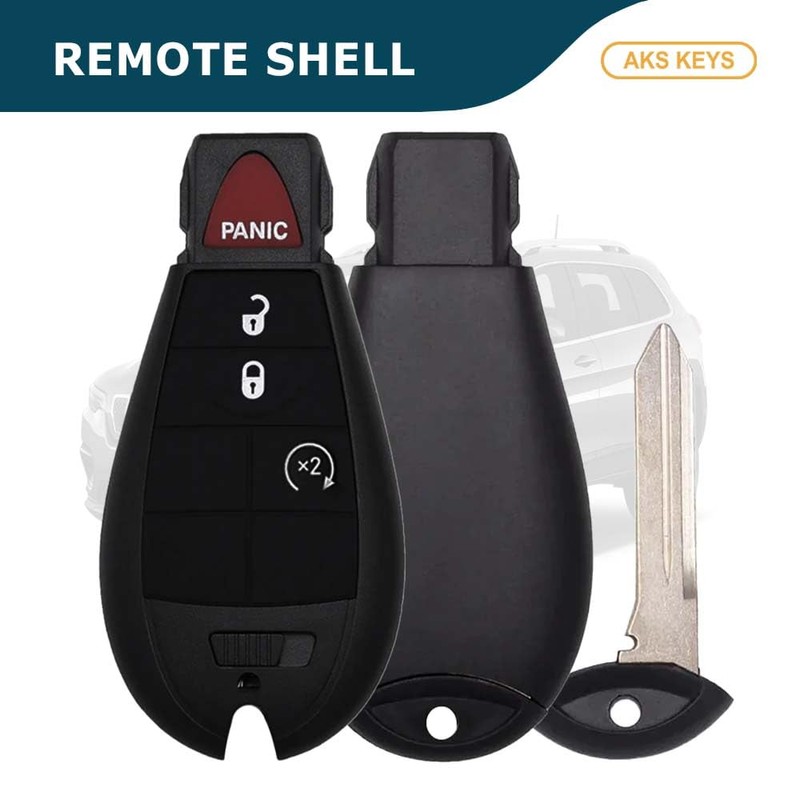 AKS KEYS New Replacement for Fobik Shell for Jeep Cherokee
