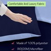Brushed Microfiber Duvet Cover Sets Plain Dye Quilt Cover with