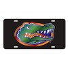 Florida Gators Laser Cut Inlaid Black Mirror Plate w/Gator Head