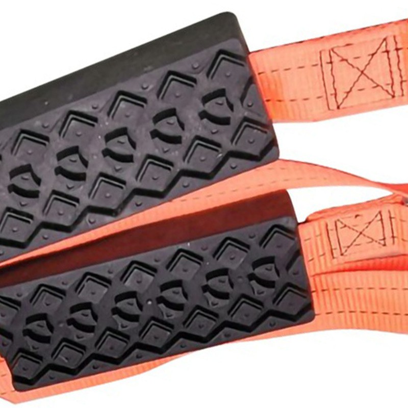 2Pcs Car Escape Board Chain Design Portable Anti Slip Rugged