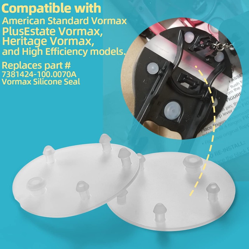 Toilet Flapper Replacement for Vormax Toilet Tank Silicone Flapper Seal