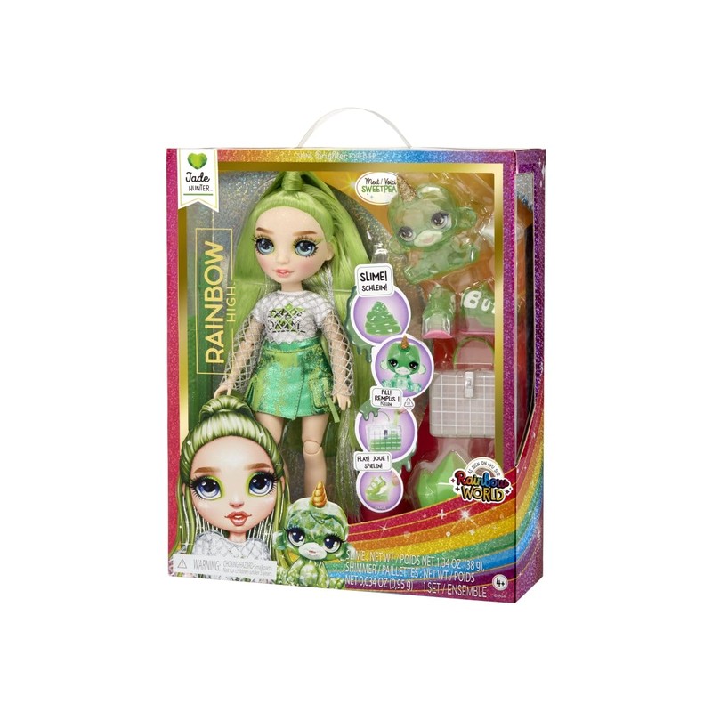 Classic Rainbow Fashion Doll, Jade (Green)