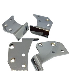 ACC Parts Chrome Door Capping Finishers Compatible with MG MGB Roadster (1962-80) Complete 4-Piece Set with End Brackets OEM AHH6422 AHH6425 AHH6422C | Classic Car Trim, Chrome Finisher Kit