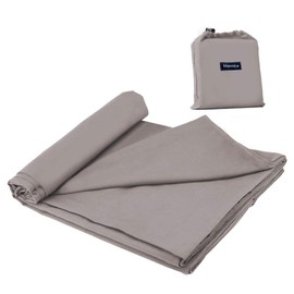 Sleeping Bag Liner Travel and Camping Sheet Lightweight Compact Sleep Bag Sack Picnic (82.7 X 45 Inch, Kahki Grey)