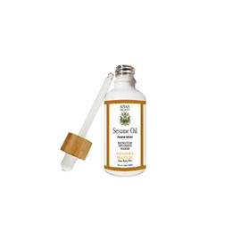 Siyah Siyah Organics Sesame Oil - Antioxidant & Nourishing Beauty Oil, Multipurpose Oil for Face, Body, & Hair - All-Natural & Cold-Pressed Oil, 100% Pure Essential Oils for Skin, Hair, & Nails - 1.69 Oz
