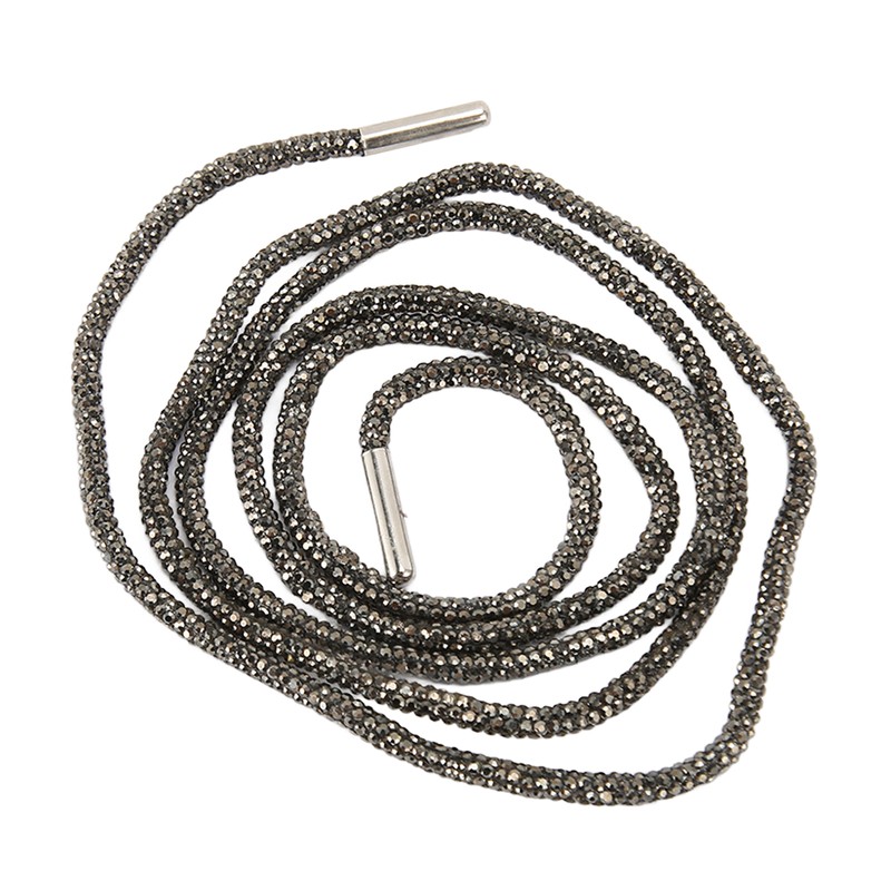2pcs Rhinestone Shoe Laces Fashionable Shiny DIY Replacement Round Crystal